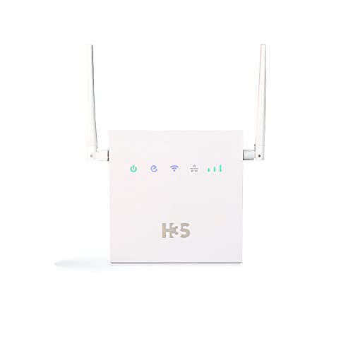 H3S - R01, 4G LTE Router (Cat 4), WiFi Móvil 802.11b/g/n, MicroSIM, Puertos Ethernet WAN/LAN, Antena Desmontable, Batería Opcional