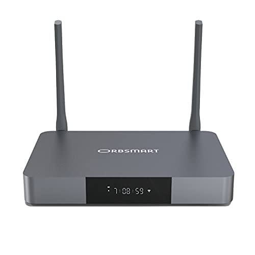 Orbsmart Reproductor Multimedia R81 4K | Dolby Vision | HDR10+ | UHD | 3D | Audio HD | USB 3.0 para Disco Duro | WiFi | MKV ISO Formatos | Android TV Box | Mini PC