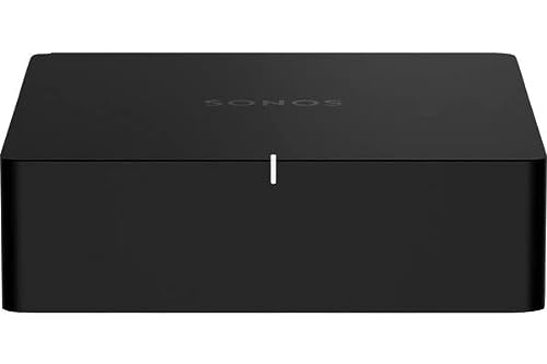 Sonos | Port Architectural, Reproductor Audio y Streaming, Entrada RCA, Resistente Humedad, Multiroom WiFi/Ethernet, Assitante Google y Amazon Alexa Integrada, Control App, iOS AirPlay2 - Negro