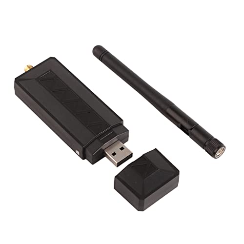 NetCard Inalámbrico AR9271, Adaptador WiFi USB Compatible con Ros Soft Win XP/7/8/10, Adaptador de Antena 2DBI Desmontable para Ordenador de TV