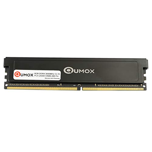 QUMOX Detalles 8GB DDR4 3000 3000MHz PC4-24000 PC-24000 (288 Pin) Memoria DIMM