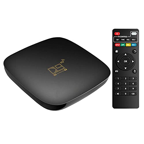 TV Box, 10.0 Smart Set Top 16G TV Box 4K HD Media Player con Antena Externa Soporte USB 3.0 Soporte 2.4GHz / 5GHz WiFi