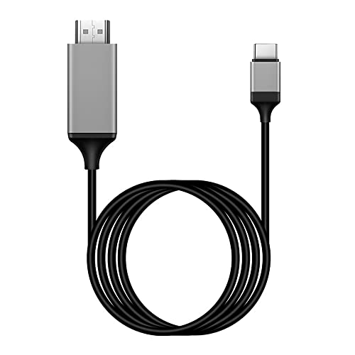 Cable HDMI USB C HDMI 4K HDMI,2M Cable USB C A HDMI Cable Displayport A HDMI Compatible con Thunderbolt 3/4 a HDMI para MacBook Pro,iPa Pro,Huawei P30,OPPO R17 Pro,Xiaomi Air12.5,Samsung S8, etc.