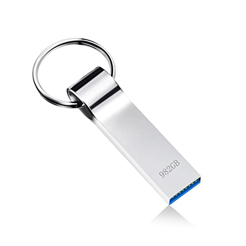 Kayboo Memoria USB 982GB Pendrive USB 3.0 Impermeable Memory Stick 982GB Pen Drive Alta Capacidad Disco Duro Externo USB Flash Drive con Llavero para Almacenamiento y Respaldo