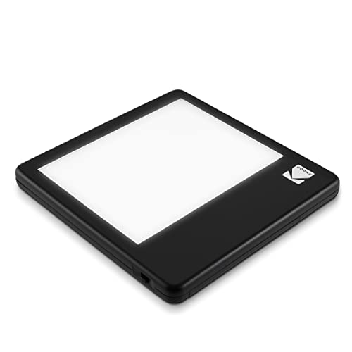 KODAK Caja de luz LED de 5 x 4 pulgadas para negativos, diapositivas y películas | Panel de tablero iluminado para ver y escanear fotos, dibujo de tatuaje, dibujo de artistas