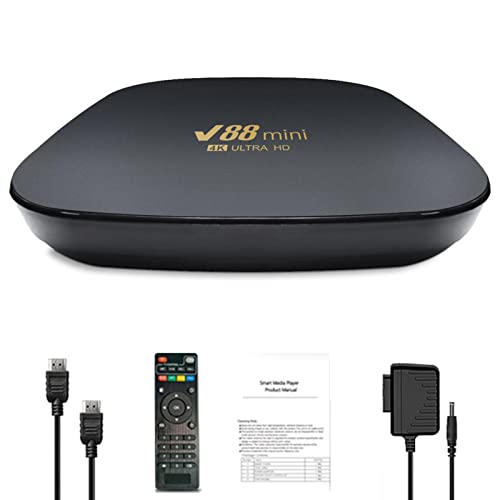 Yusheng Caja de televisión Inteligente - Mini versión Mejorada Smart Box HD,Brillante Calidad de transmisión 4K, WiFi TV y Controles de hogar Inteligente, y TV