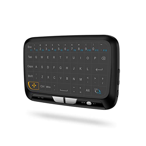 Cuifati Mini Teclado Bluetooth de 2,4 GHz con Panel Táctil, Teclado Portátil Inalámbrico para Linux, Mac OS Y Sistema Android, PC, Portátil, Pad, Google Android Smart TV Box, para PS3, HTPC/IPTV Et