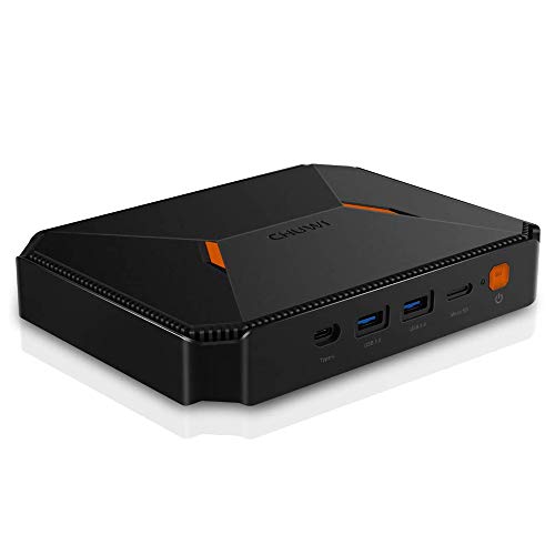 CHUWI HeroBox - Mini PC Intel Gemini-Lake N4100, procesador Quad-Core, 8 GB de RAM DDR4, 180 GB SSD, WiFi Dual Band 2,4 GHz/5 GHz, Bluetooth 4.0, Windows 10, 256G, Negro