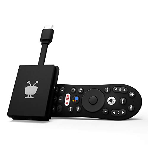 TiVo Stream 4K Todas las aplicaciones de transmisión de vídeo y TV en directo en una pantalla, 4K UHD, Dolby Vision HDR y Dolby Atmos Sound, con Android TV, compatible con Smart TV