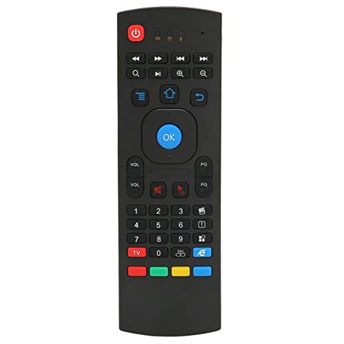 Air Mouse Remote, Teclado Inalámbrico 2.4G Smart TV Remote con Giroscopio Y Sensor de Aceleración de Gravedad, Control Remoto de Android para Computadoras Inteligentes Android PC, Decodificador