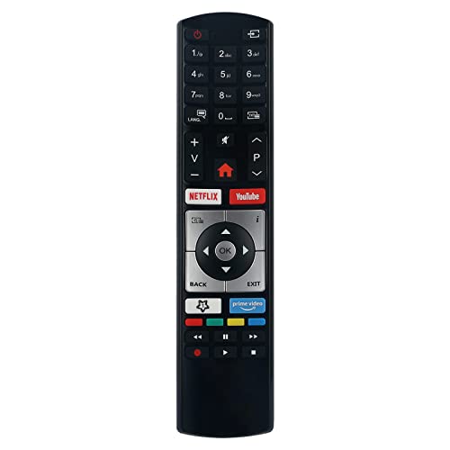 RC4318P Mando a Distancia de Repuesto - VINABTY RC4318P 30101761 Reemplace Control Remoto para Telefunken 30101761/RC4318P con Netflix Youtube Buttons for Smart LED TV's