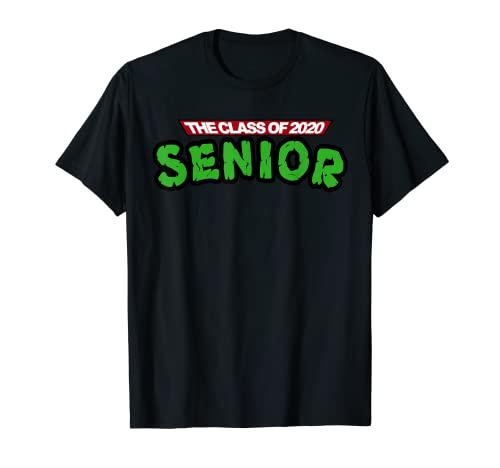 Clase de 2020 Senior 90s Style TV Graduado Gráfico Camiseta