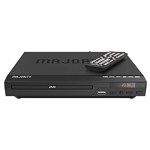 Majority - Reproductor de DVD para TV con Entrada HDMI | Conexión múltiple y multirregión | Reproducción USB con Mando a Distancia