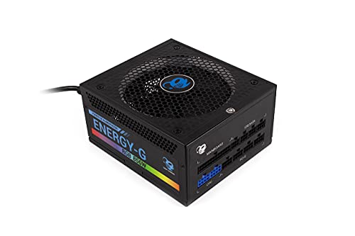 CoolBox Deep Gaming Energy-G - Fuente de alimentación PC 850W, 80 Plus Gold, Full Modular, iluminación ARGB, ATX 12V, Color Negro