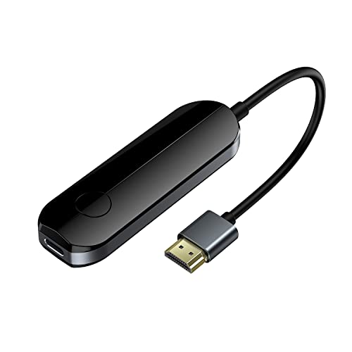 Idoove Adaptador de Pantalla HDMI inalámbrico para iPhone, Pantalla HDMI de Espejo, Dongle a TV, 5G WiFi HDMI Adaptador Conector, Compatible con Airplay para iPad, Streaming de Youtube a TV