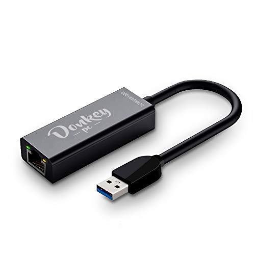 Donkey pc – Adaptador de Red USB 3.0. a Gigabit Ethernet. Adaptador USB Ethernet 10/100/1000 para PC, Equipos con Windows y Sistemas Mac, Linux y Android