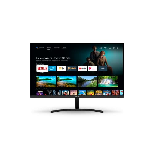 SPC Smart Monitor 24 – Android TV 24” Full HD, Altavoces Integrados, diseño Ultrafino, Mando a Distancia y Acceso a Streaming (Netflix, Prime Video, Youtube)