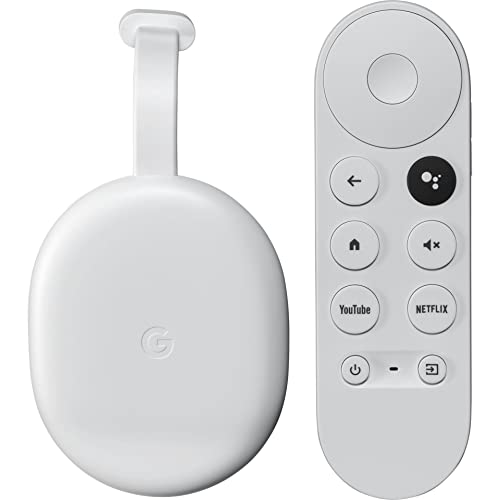 Google Chromecast TV (HD) Nieve – Transmite Entretenimiento a Distancia con reconocimiento de Voz en tu TV – Ver películas y Series