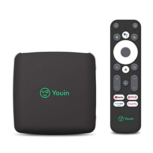 Engel Youin You-Box EN1040KX- TV Box Android TV 4K UHD - Asistente de Google y Chromecast Integrado - Producto Exclusivo, Negro