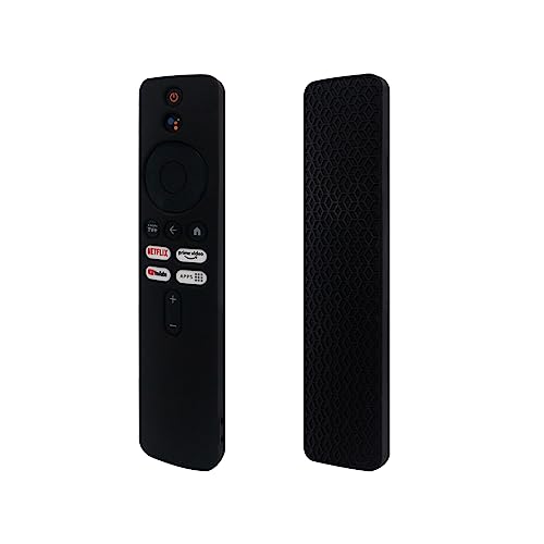 KNOXS Funda Silicona para Xiaomi Mi TV Stick and Xiaomi Mi Box S 4K, Antideslizante &Shockproof&Lavable&Ligera Carcasas Protección Remota (Negro)