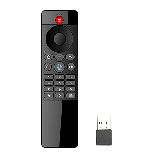 dsfen TZ06 2.4G Mini receptor inalámbrico USB con control remoto con entrada de voz para Android TV Box HTPC Mini PC