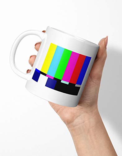 BLAK TEE Television Channel Offline Screen Porcelain Coffee and Tea Mug 330 ml