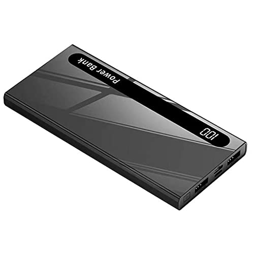 Cargador de teléfono de 100000mAh, Powerbank, Banco de energía portátil, Cargador portátil con 4 Cargador de batería de Pow Power Bank, con Paquete de Regalo, para iPhone Android,Negro,100000mah