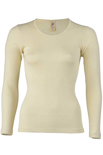 Engel - Women`s Unterhemd L/S - Silk Base Layer Size 38/40, Grey/White