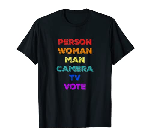 Persona Mujer Hombre Cámara TV VOTO Para Joe Biden 2020 Camiseta