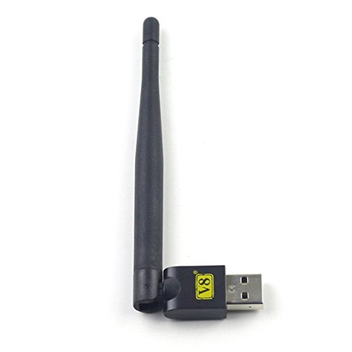 FREESAT USB WiFi con Antena de Trabajo para Freesat V7 Serie V8 Receptores de satélite Digital para TV Set Top Box Stable Signal