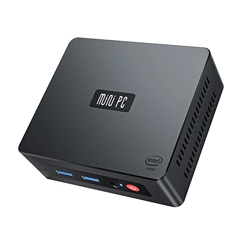 Beelink GK35 Pro Mini PC, Mini Ordenadores de sobremesa con Intel Gemini Lake Refresh J4105, 8GB DDR4 + 128GB SSD, Intel UHD Gráficos 600, 2.4GHz + 5.8GHz WiFi, 1000Mbps, Dual HDMI, BT 4.0