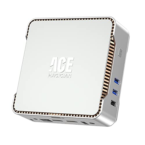 ACEMAGICIAN GK3PRO Mini PC Intel Celeron N5105 (hasta 2.9GHz), 12GB DDR4 256GB ROM, Mini Computadora para Negocios Windows 11 Pro, 2xHDMI, 4K@60HZ, Mini Ordenadores de Sobremesa