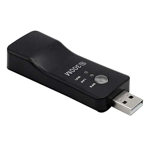 Jojomino Adaptador USB TV WiFi Dongle 300Mbps receptor inalámbrico universal RJ45 WPS LG Smart TV