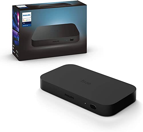 Philips Hue - Play HDMI Sync Box, iluminación envolvente para entretenimiento en TV y Gaming, Sincroniza con tus contenidos. Compatible con Alexa y Google Home.