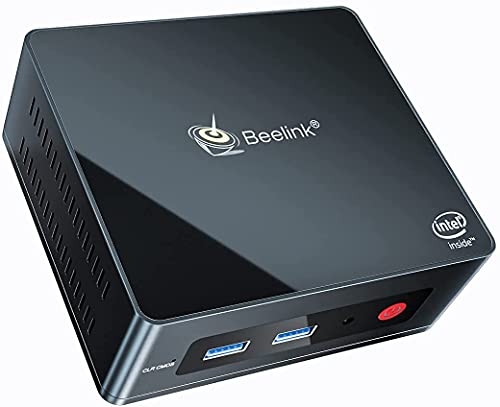 Beelink GK Mini - Mini PC con Windows 10 Pro, Quad Core J4125, 2x HDMI Ultra HD 4K, RAM 8 GB DDR4, SSD M.2 256 GB, ranura SATA3 2.5
