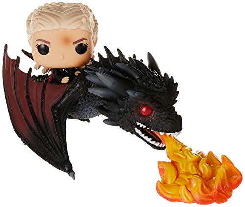 Funko Pop! Rides: Got - Daenerys Targaryen On Fiery Drogon - Game of Thrones - Figura de Vinilo Coleccionable - Idea de Regalo- Mercancia Oficial - Juguetes para Niños y Adultos - TV Fans