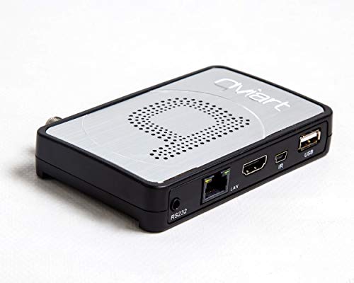 QVIART Mini2 Receptor Satélite DVB-S2 1080p Full HD LAN, Antena Wifi USB, IR Externo, DLNA, Youtube, Media Player y Excelente Mando a Distancia con 49 botones