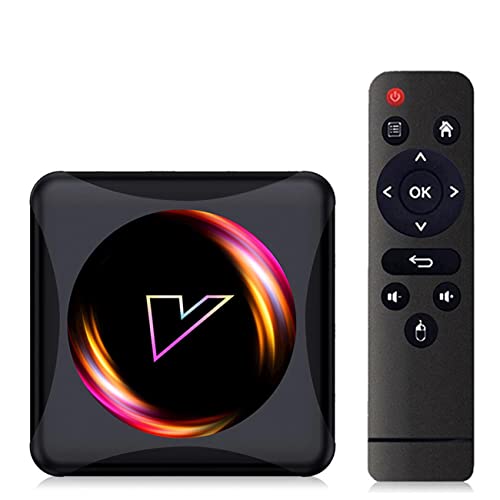 AMITVA TV Box con Android 11.0, Vontar Z5 Tvbox ［4GB+64GB］RK3318 Quad Core CPU Smart TV Box Android Media Player Compatible con USB 3.0/ 3D/ 4K H.265/2.4G WiFi Set Top TV Box,4gb+32gb