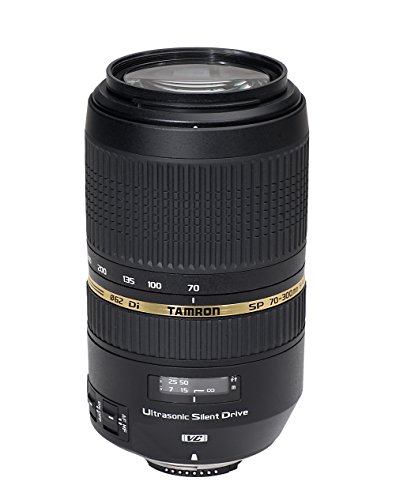 Tamron A005NII SP Di VC USD (XLD) - Objetivo para Nikon (70-300 mm, f/4-5,6, 4x, estabilizador óptico, 62 mm), color negro