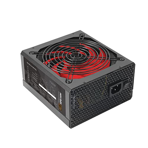 Mars Gaming MPB750M, Fuente Alimentación Modular ATX 750W, 6 Años Garantía, 80Plus Bronze 230V, Tecnología Silenciosa AI-RPM, 90% Eficiencia, Negro