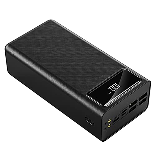 XLBHSH Cargador portátil 50000MAH Banco de energía de Gran Capacidad 2.1A Pantalla LED de Carga rápida PowerBank 4 USB Cargador de batería Externo USB para iPhone, 12 Android