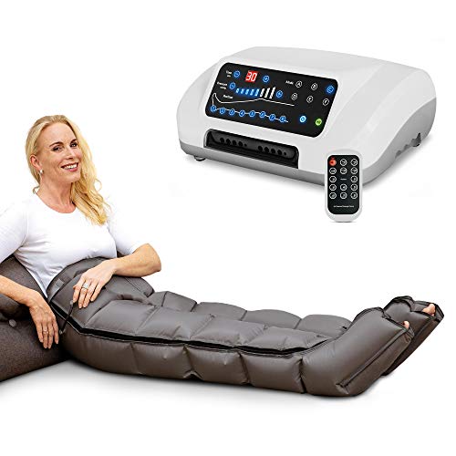 Venen Engel ® 8 Premium aparato de masajes con pantalones, 8 cámaras de aire desactivables, tiempo y presión fáciles de configurar, 6 programas de masaje, masaje sin interrupcione