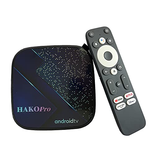 HAKO Pro Android 11 TV Box 4GB RAM 32B ROM Amlogic S905Y4-B 2.4G/5G Dual WiFi BT 5.0 Soporta Netflix, Prime Video 4K HDR Box