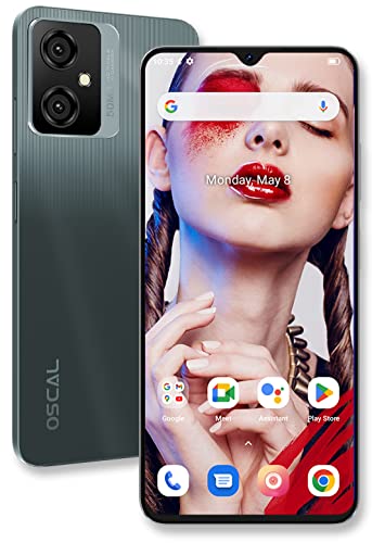 OSCAL C70 Moviles 2023, Telefono Movil Android 12 10GB RAM 128GB ROM y 2TB Expandible con 6.56'' Pantalla HD+ 90Hz, Cámara 50MP, Batería 5180mAh/Huella Digital/Face ID/OTG/4G Dual SIM (Negro)