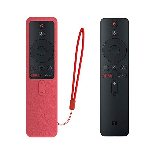SIKAI CASE Ajusta Proteger el Mando Compatible con Xiaomi TV Box S/Xiaomi Mi TV Stick Control Remoto, Funda de Silicona Resistente a Golpes, Arañazos Shockproof Adapta,Protege de Caidas (Rojo)