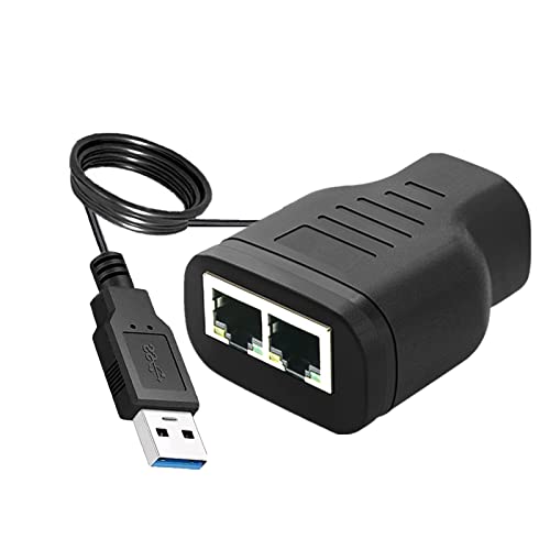 Adaptador divisor USB RJ45 divisor de cable Ethernet Cat5, Cat5e, Cat6, Cat7, RJ45 conector de extensión de red, dos dispositivos comparten Internet para enrutador TV Box PC Lapop