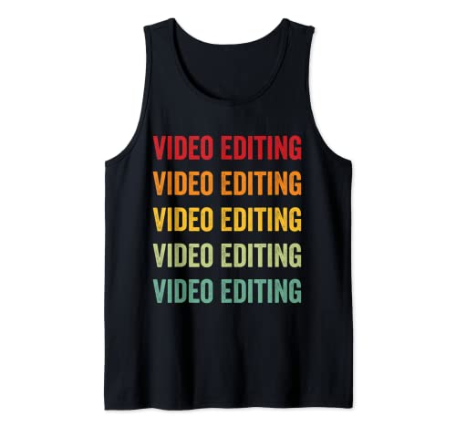 Edición de video Amante, Edición de video Hobbyist, Diseño de arco iris Camiseta sin Mangas