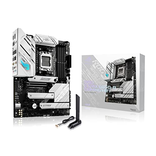 ASUS ROG Strix B650-A Gaming WiFi - Placa Base AMD Ryzen AM5 ATX (VRM de 12 + 2 Fases, DDR5, 3 Ranuras M.2, PCIe 4.0, 2.5G LAN, WiFi 6E, USB 3.2 Gen 2x2 de Tipo C, Aura Sync RGB), A WiFi