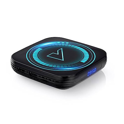 CHROX Android TV Box 12.0, V0NTAR Smart TV Box 4GB 64GB, Allwinner H618 Chip Compatible con 2.4G/5.8G Wifi6 1000M Ethernet LAN Bluetooth 5.0 3D/4K Android Box Set Top TV Box,4gb+32gb