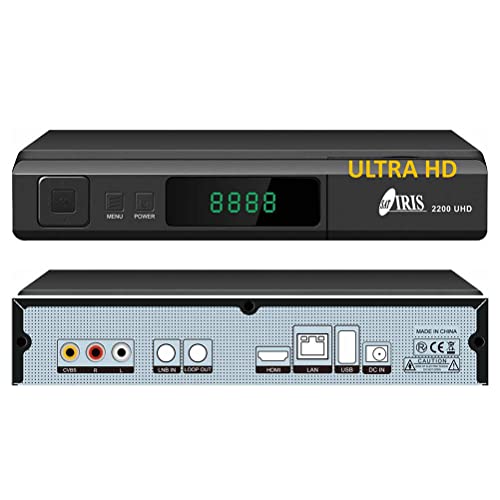 IRIS 2200 UHD-4K Receptor Digital Satélite Ultra HD con Microprocesador Ali M2661